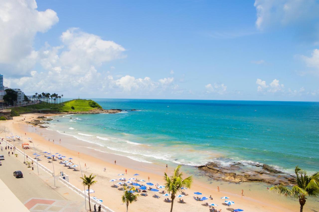 Farol Barra Flat. Vista Mar No Circuito Do Carnaval . Em Frente A Praia. Apartment *